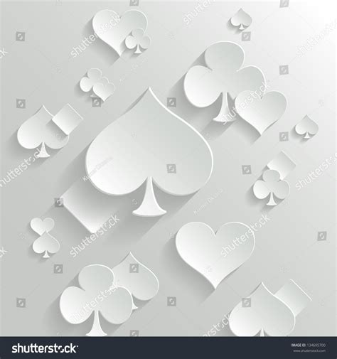 Abstract Vector Background Playing Cards Elements Stock Vector (Royalty Free) 134695700 ...