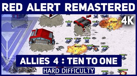 C C Red Alert Remastered 4K Allies Mission 4 Ten To One Hard