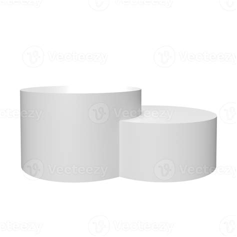 Podium White Product Display Stand Or Pedestal On Advertising