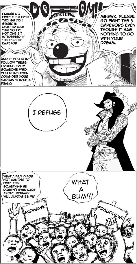 Mihawk Haters In A Nutshell Ronepiecepowerscaling