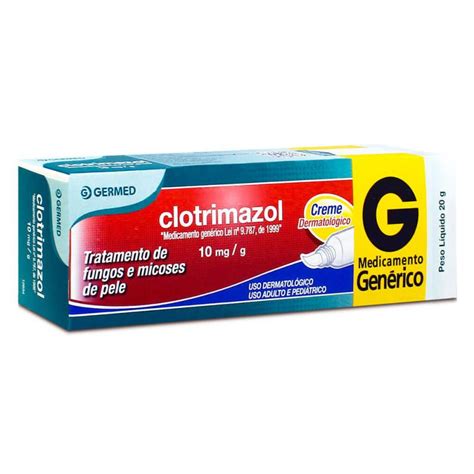Indicações, Para que serve e Bula Clotrimazol creme 10mg com 20g ...