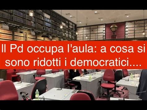 Ll Pd Occupa L Aula A Cosa Si Sono Ridotti I Democratici Youtube