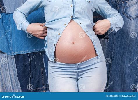 Pregnancy Denim Stock Image Image Of Healthcare Ideas 39868993