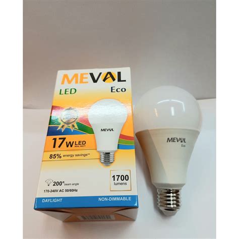 Jual Meval Lampu Bohlam Led Bulb Eco 17w Putih Shopee Indonesia