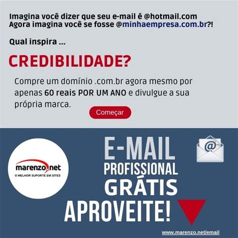 Mostre que seu negócio veio para ficar use E mail Profissional Grátis