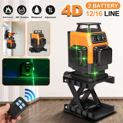 FASGet 12 16 Line 4D Green Light Lasers Level Digital Level Self