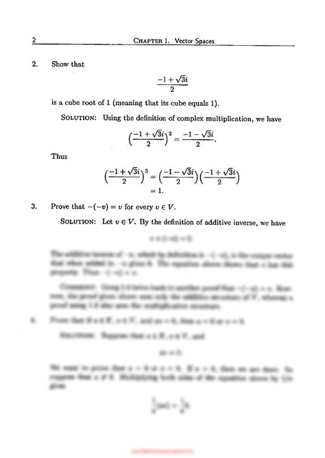 SOLUTION Linear Algebra Done Right 3e Solution By Sheldon Axler