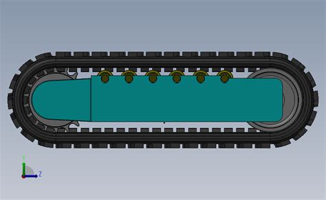 履带传动底盘三维建模sw20可编辑solidworks 2020模型图纸下载 懒石网