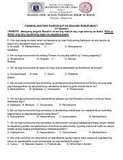 AP7 Summative 3rd Quarter Pdf PANGKALAHATANG PAGSUSULIT SA ARALING