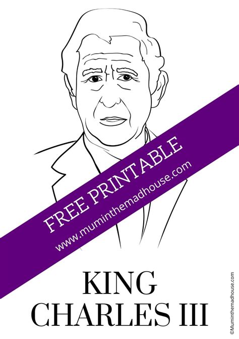 King Charles Iii Colouring Pages Mum In The Madhouse