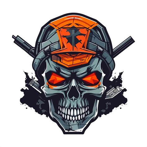 Premium Vector Skull Emblem Vector Logo Agressive Rider Human Skull