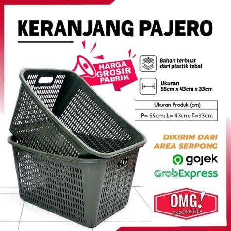 Keranjang Plastik Serbaguna Baju Kotor Laundry Keranjang Mandi