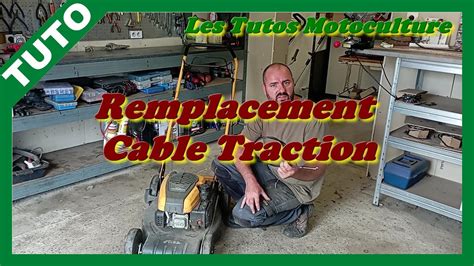 Remplacement Cable Traction Tondeuse GGP STIGA YouTube