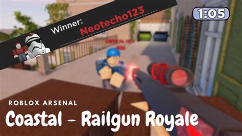 Coastal Railgun Royale Roblox Arsenal Youtube