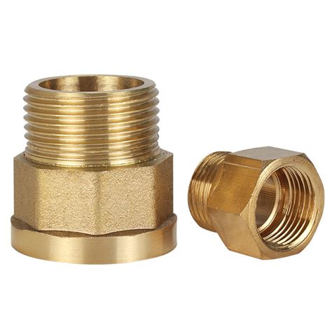 Brass Fitting Female Male Connector 18 14 38 12 Male To Female Thread Brass Pipe