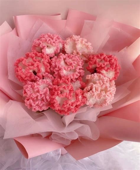 Carnation Bouquet Crochet Flowers Crochet Bouquet Crochet Crafts