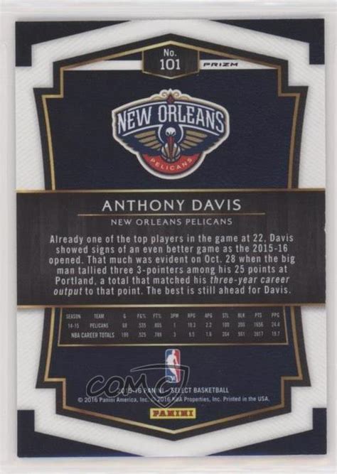 Panini Select Premier Level Tri Color Prizm Anthony