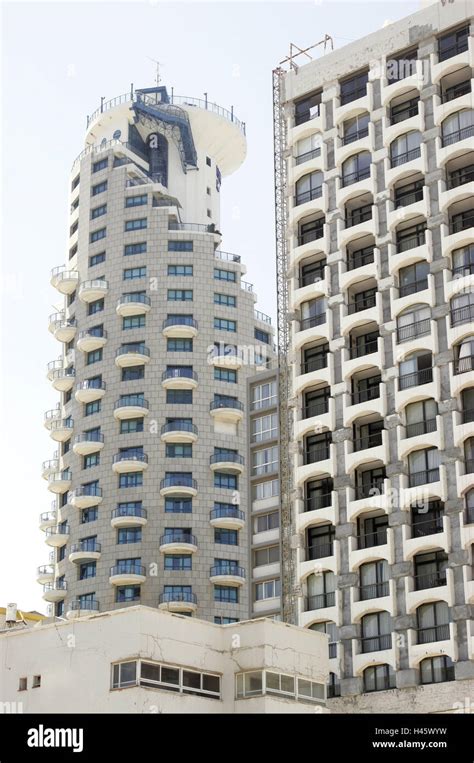 Israel, Tel Aviv, high rises, detail, Tel Aviv-Jaffa, part of town ...