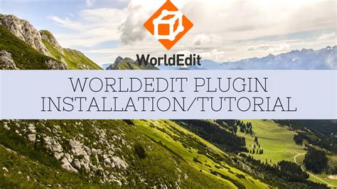 WorldEdit Plugin Installation And Tutorial YouTube