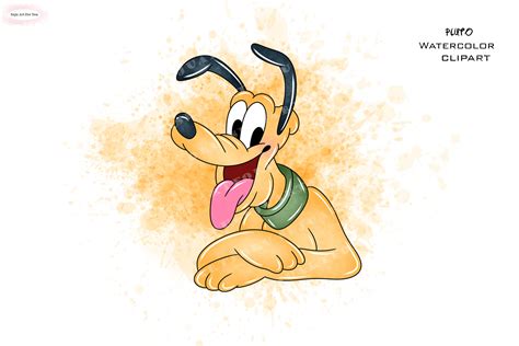Pluto Clipart Pluto Png Pluto Watercolor Pluto Watercolor Etsy Australia