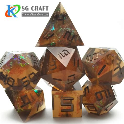 Game Dice Sets Dnd Polyhedral Custom Resin Sharp Edge Dice China Personalized Dice And Dragon