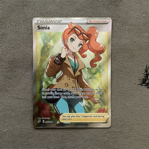 Pokémon Tcg Sonia Rebel Clash 192 192 Holo Full Art Nm Ebay