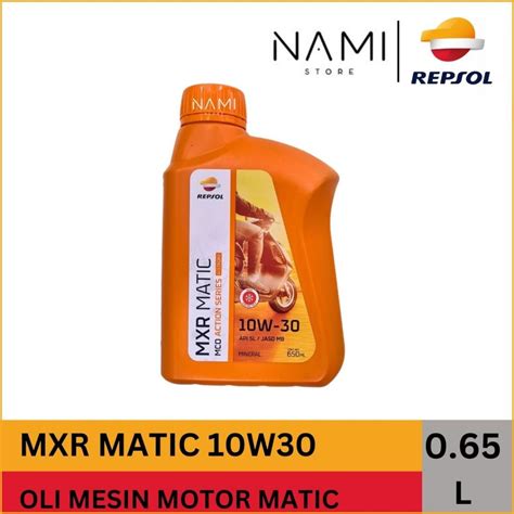 Jual REPSOL MXR MATIC 10W30 0 65ML Oli Mesin Motor Matic Original