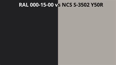 Ral 000 15 00 Vs Ncs S 3502 Y50r Ral Colour Chart Uk