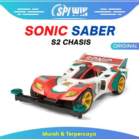 Jual Tamiya Mini 4wd Sonic Saber Premium Super 2 Chassis Shopee