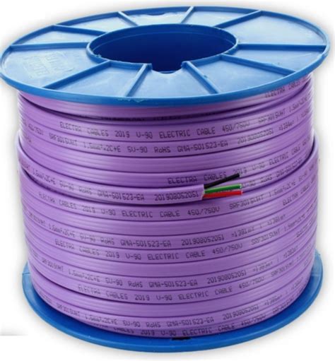 15mm Twin And Earth Flat Cable Purple Non Migratory 100mtrs Agm Electrical