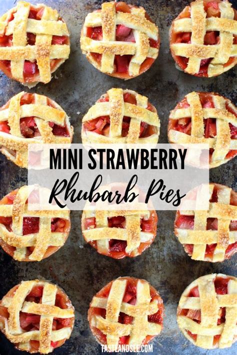 Mini Strawberry Rhubarb Pies Artofit