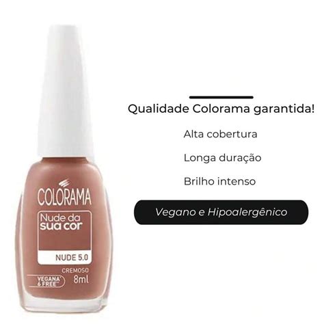 Kit Esmalte Colorama Nude da Sua Cor 9 Cores Lançamento SHEIN Brasil