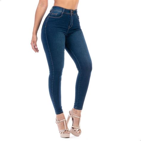 Pantalón Mezclilla Stretch Opps Jeans Dama Con Pretina Alta MercadoLibre