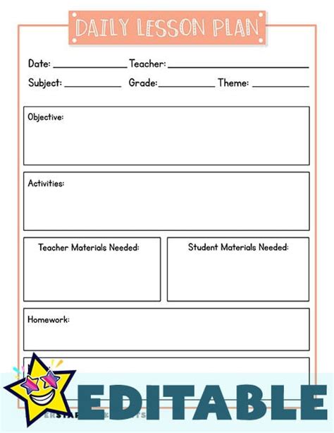 Lesson Plan Template Superstar Worksheets Worksheets Library