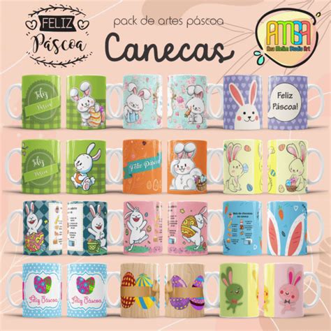 ESTAMPAS PÁSCOA CANECAS Ana Melim Studio Art