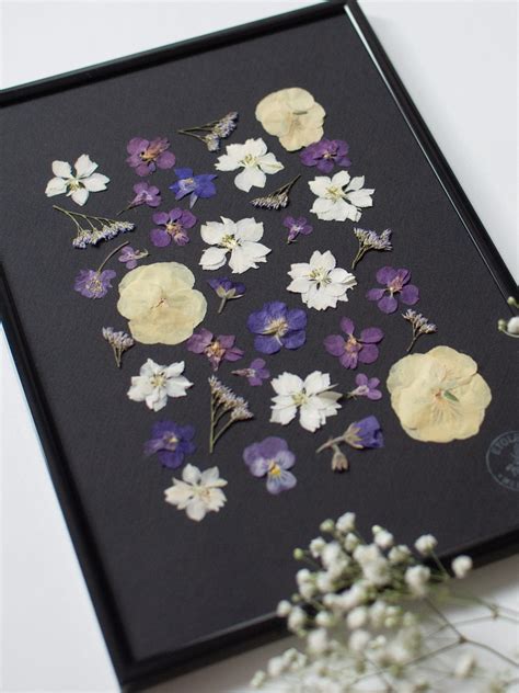 Handmade Herbarium Pressed Flower Home Decor By Etsy