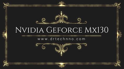Nvidia Geforce Mx130 Settings Youtube