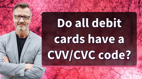 Do All Debit Cards Have A CVV CVC Code YouTube