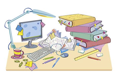 Messy Desk Illustrations, Royalty-Free Vector Graphics & Clip Art - iStock