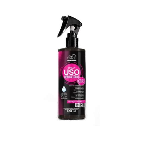 Protetor Termico Capilar Spray Uso Obrigatorio Bel Kit Black Friday