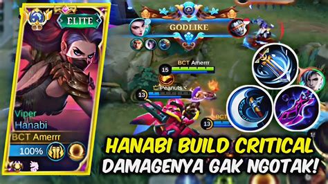 BEST BUILD HANABI TERBARU 2023 HANABI BUILD CRITICAL DAMAGENYA GAK