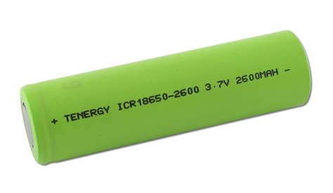 Tenergy V Mah Lithium Ion Flat Top Rechargeable Battery