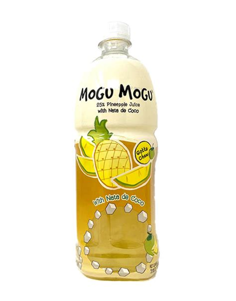 Mogu Mogu Pineapple Flavored Drink With Nata De Coco Big Cee