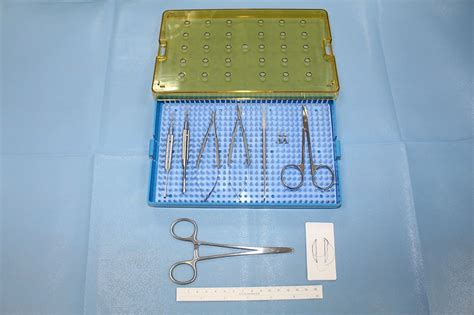 Stainless Steel Microsurgery Kit Microsurgerytraining