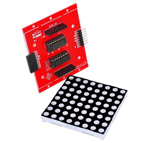 8x8 Dot Matrix Module With Driver Board Led Display Control Module