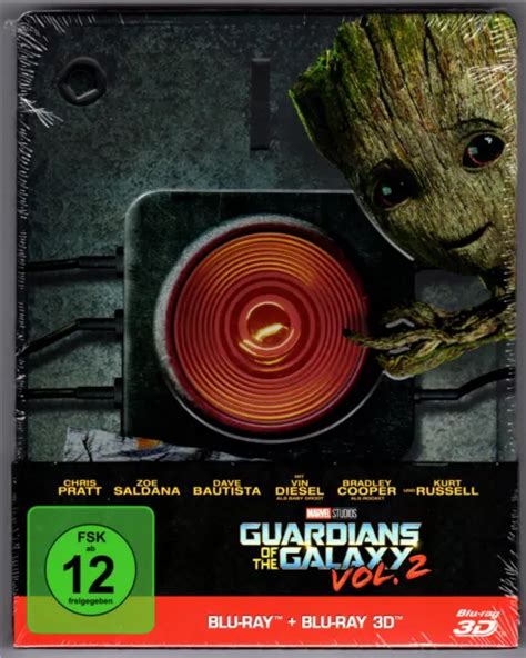 Guardians Of The Galaxy Vol 2 3d And 2d 2 Disc Blu Ray Steelbook Neu