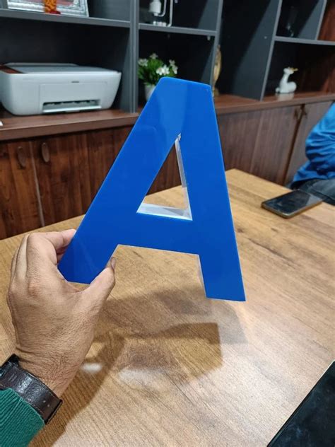 Graphics Blue Led Letter Sign For Advertising Shape Rectangle At Rs