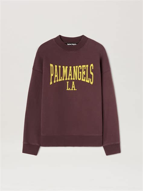 College Sweatshirt In Red Palm Angels® Official
