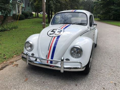 Herbie 1967 VW Volkswagen White Stripes The Love Bug Beetle Custom Car