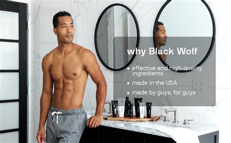 Black Wolf Everyday Mens Shampoo And Conditioner Set 12 Fl Oz Charcoal Powder